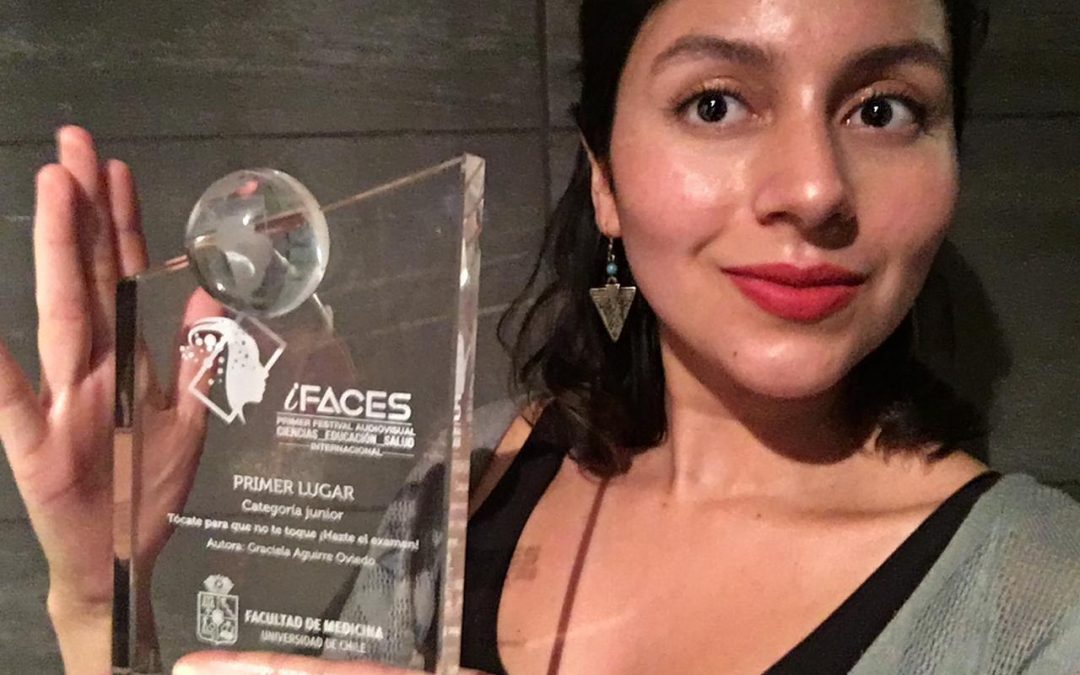 Egresada de Enfermería UDA recibió premio iFACES: Primer Festival Audiovisual en Ciencias de Educación Salud