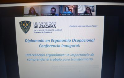 Inicia la 2ª versión del Diplomado Ergonomía Ocupacional UDA con la bienvenida a estudiantes 2021