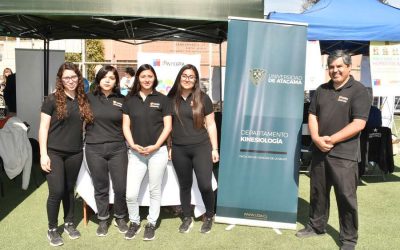 Departamentos de Kinesiología y Nutrición y Dietética participaron en Expo Gendarmería