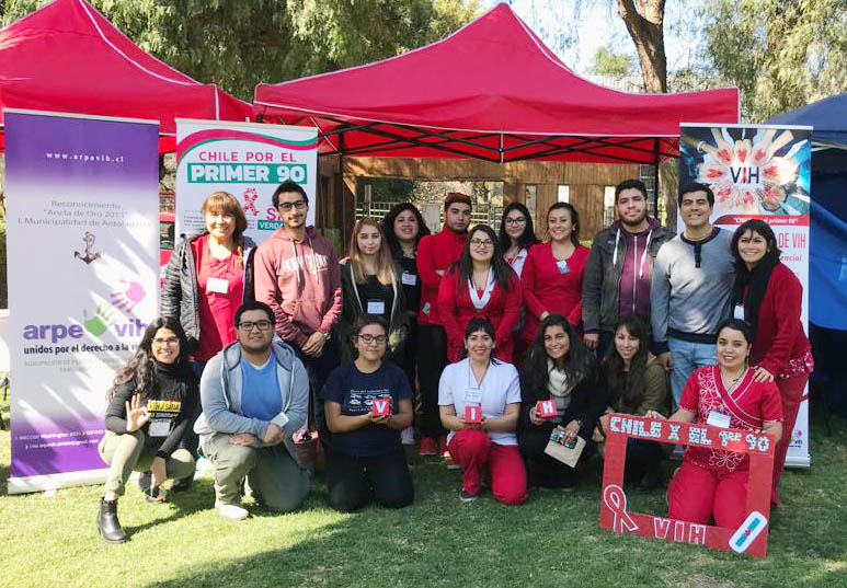 Notable participación de Comunidad Estudiantil en operativos de tomas de Test Rápidos de VIH