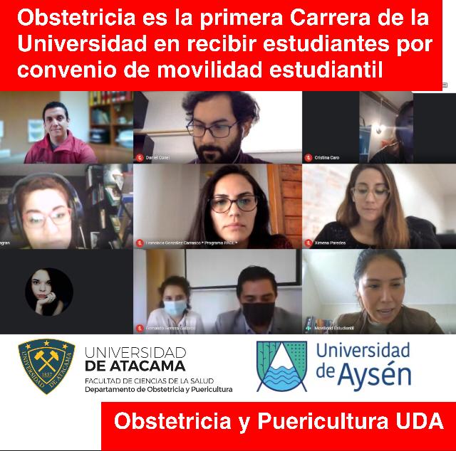 OBSTETRICIA Y PUERICULTURA ES  LA PRIMERA CARRERA DE LA UNIVERSIDAD DE ATACAMA EN RECIBIR A ESTUDIANTES POR CONVENIO DE MOVILIDAD ESTUDIANTIL