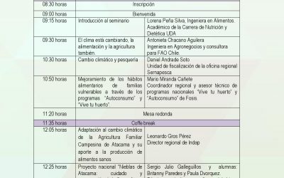 Primer Seminario de Alimentación Sostenible en Atacama y Futuros Desafíos Globales
